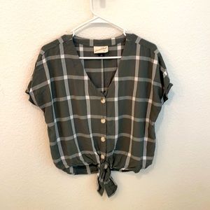 Universal Thread Tied Button Down top